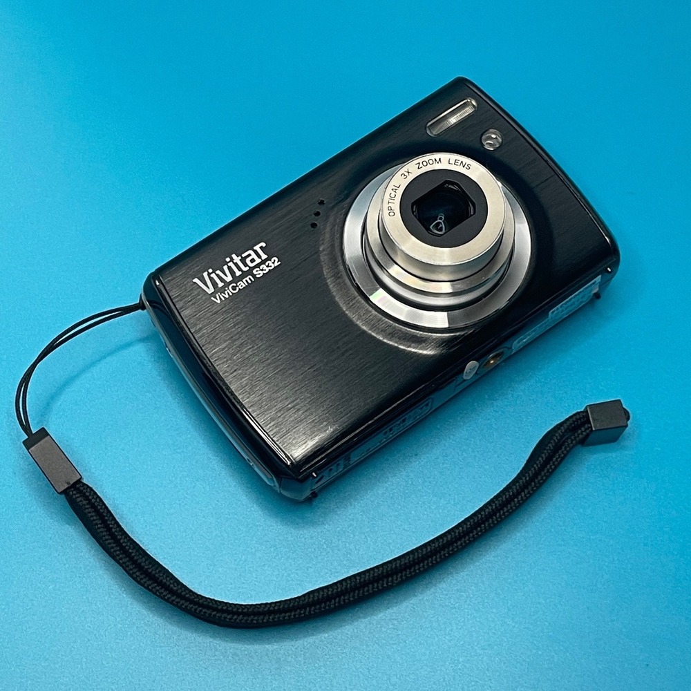 Vivitar ViviCam S332 Digital Camera Black 16.1MP 3x Optical Zoom HD Still Images
